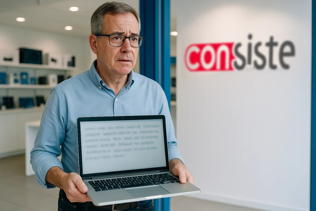 Un señor trae a nuestra tienda de Boadilla un ordenador cuyapantalla se ve borrosa. En este post Consiste Informática te enseña como optimizar con ClearType los textos de tu pantalla