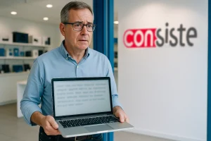 Un señor trae a nuestra tienda de Boadilla un ordenador cuyapantalla se ve borrosa. En este post Consiste Informática te enseña como optimizar con ClearType los textos de tu pantalla